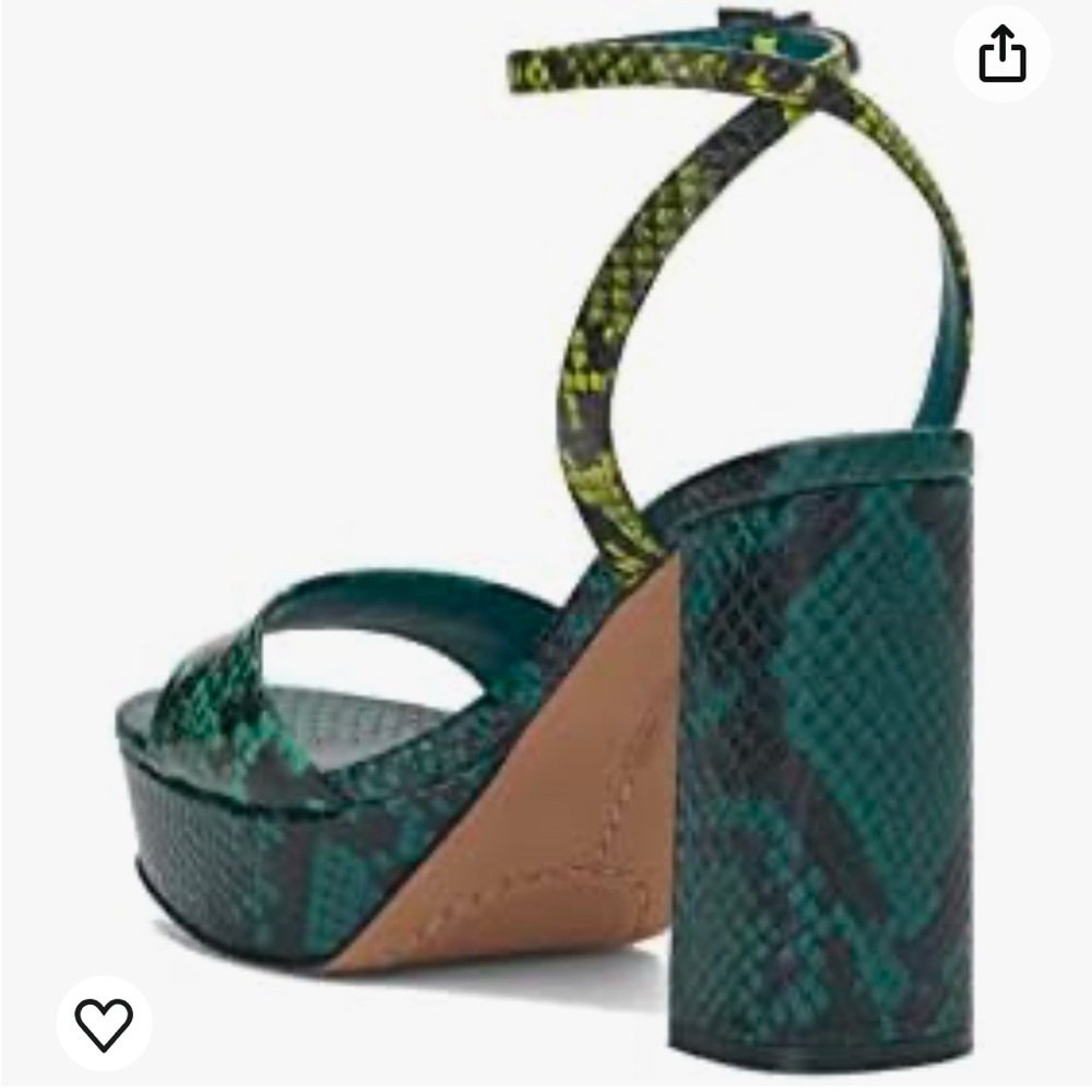 Vince Camuto Pendry Ankle Strap Platform Sandal Ocean Size 10 - Picture 3 of 9